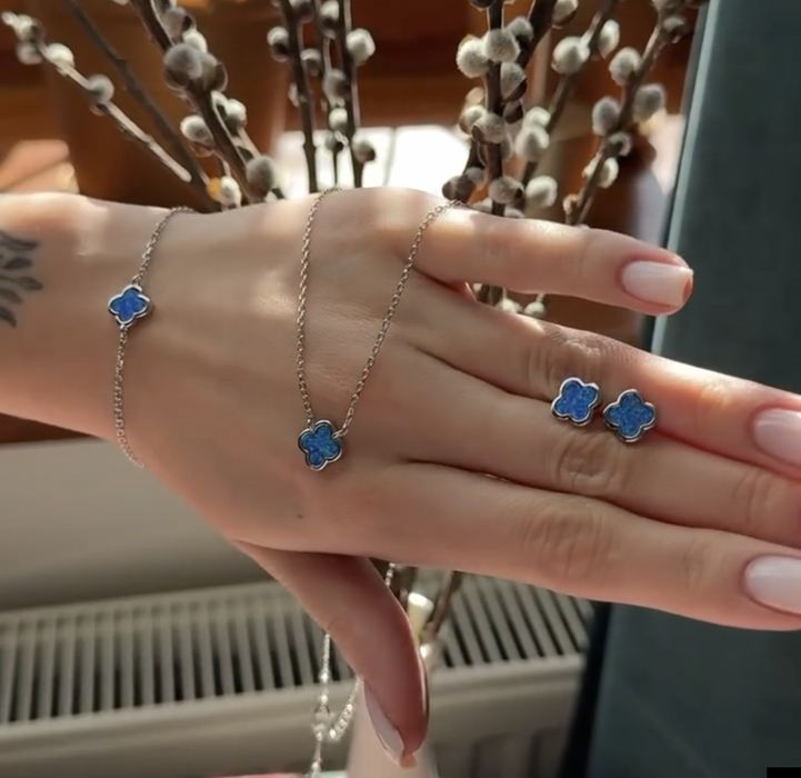 Срібні вироби Ванкліф/серебряные изделия Ванклиф/клевер