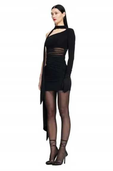 Mugler x H&M Sukienka na jedno ramię [rozmiar M]