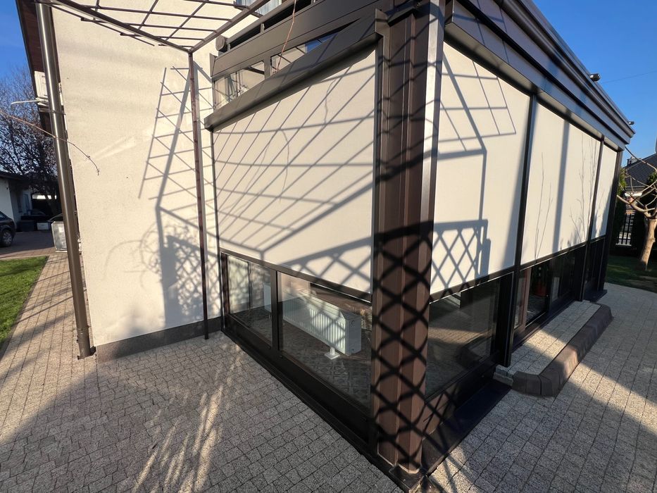 Roleta zewnętrzna typ Screen ZIP do okien, tarasów, pergol. Na wymiar