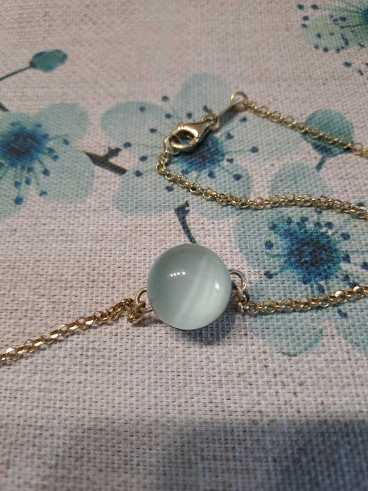 Colar em prata dourada