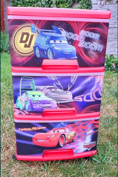 Regał pojemnik na zabawki Zygzak McQueen