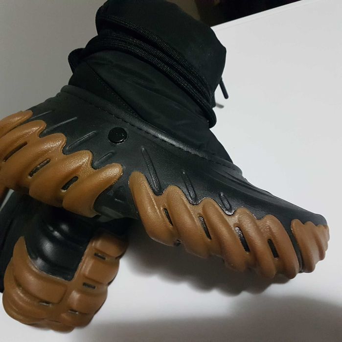 crocs echoo boot black/brown śniegowce termiczne zimowe kalosze 39/40