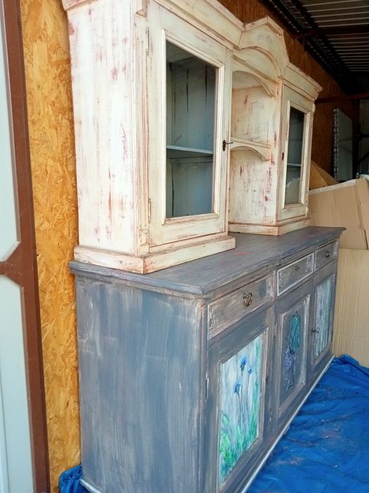 Kredens. Komoda z nadstawką - olcha, autorski pomysł!