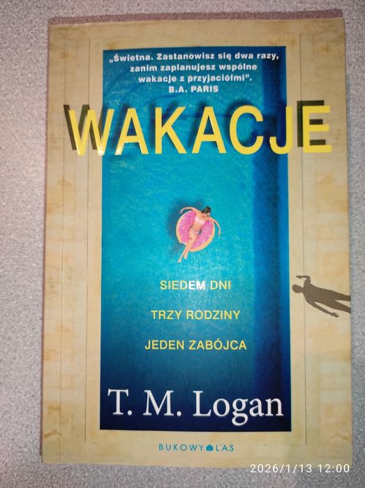 Książka T.M. Logan Wakacje