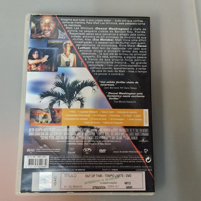 DVD Tempo Limite
