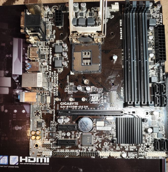 Материнская плата Gigabyte GA-B150M-DS3H (s1151, Intel B150, PCI-Ex16)