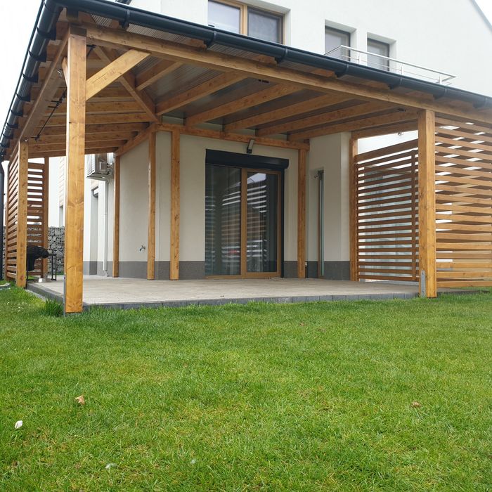Zadaszenia tarasów pergole wiaty pergola zabudowy tarasów