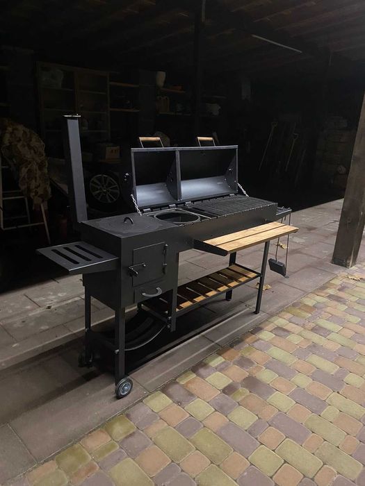 Мангал з пічкою під казан! Мангал-барбекю! Мангальний комплекс!