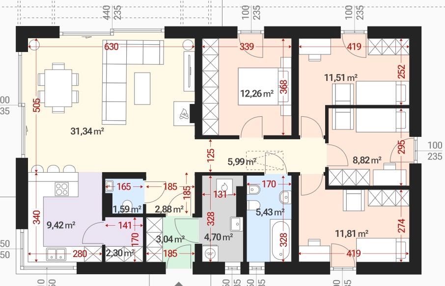 Dom na sprzedaż 106 m², Malinie !! BEZ POŚREDNIKÓW !! - Widok 2