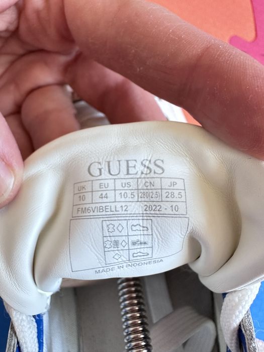 Шкіряні кеди Guess Baskets