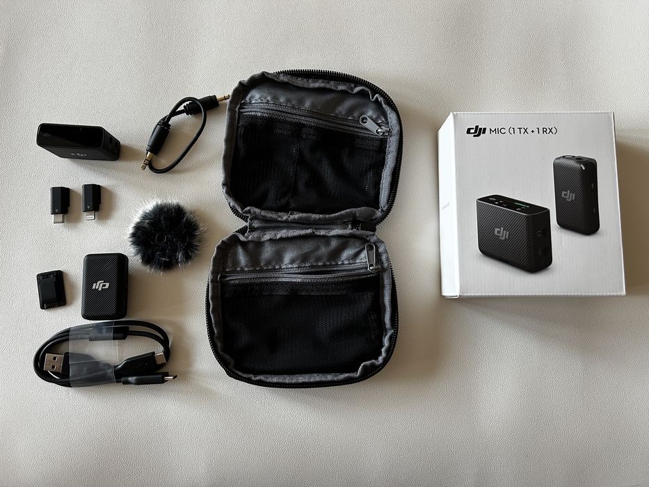 DJI Mic (1 TX + 1 RX) – mikrofon bezprzewodowy – stan idealny