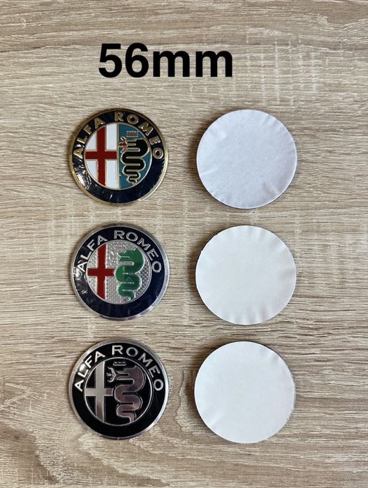 Conjunto 4 Centros Alfa Romeo 50mm 56mm 60mm
