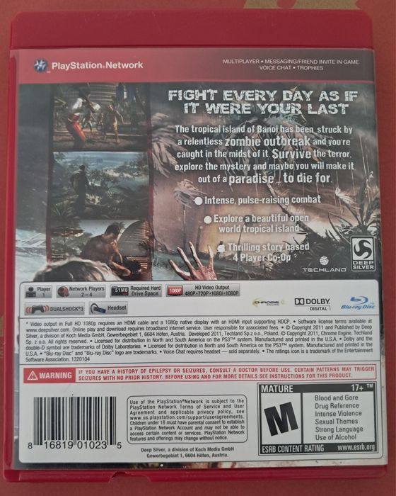 Dead Island – PS3 Greatest Hits (Capa Vermelha)