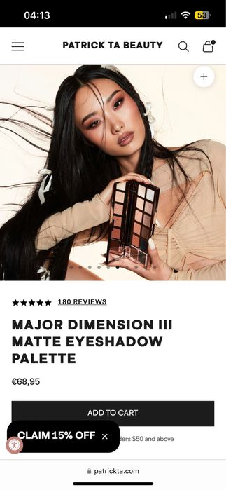 Patrick Ta Major Dimension III palette