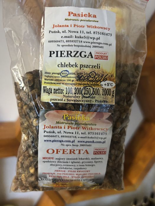 Pierzga pszczela 1000g DOSTAWA