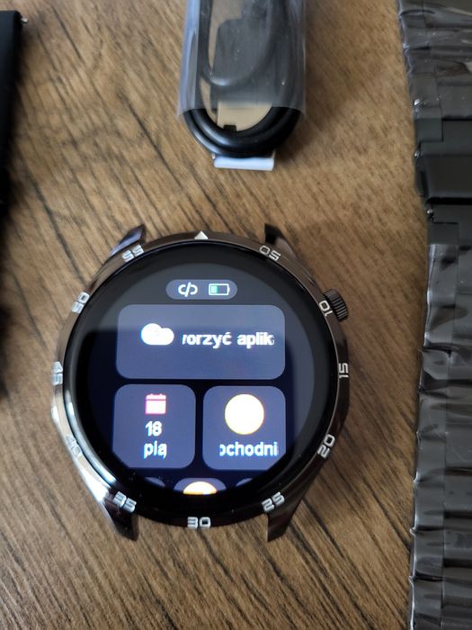 Smartwatch P13 Bluetooth latarka LED 2 paski bransoleta