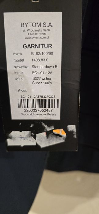 Garnitur Bytom 182/100/90 Nowy wyprzedaż