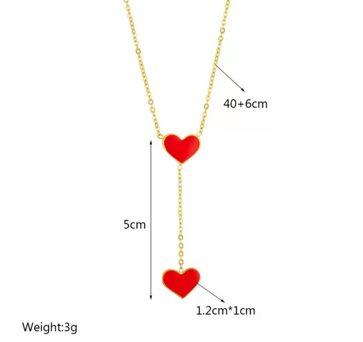 Złoty komplet Walentynkowy serca WYPRZEDAŻ!!!