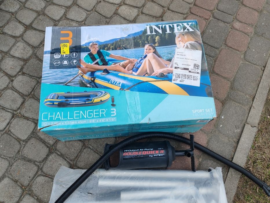 Ponton INTEX Challenger 3 Zestaw 3 osobowy