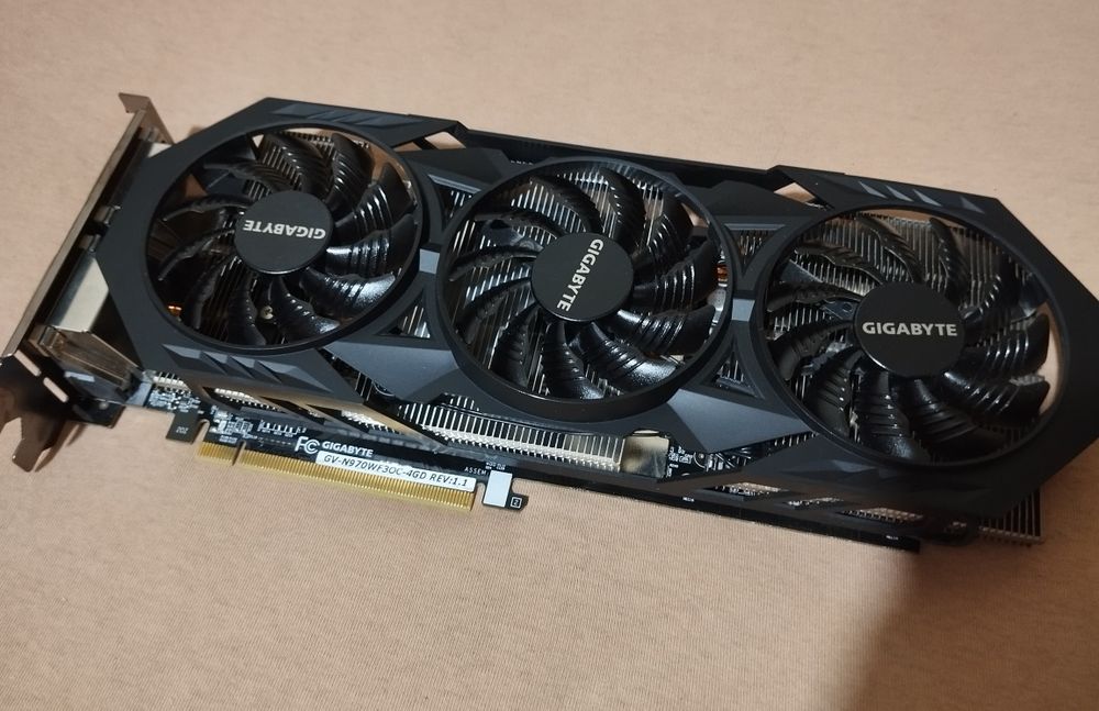 Відеокарта GTX 970 4GB Gigabyte (GV-N970WF30C-4GD) REV: 1.1