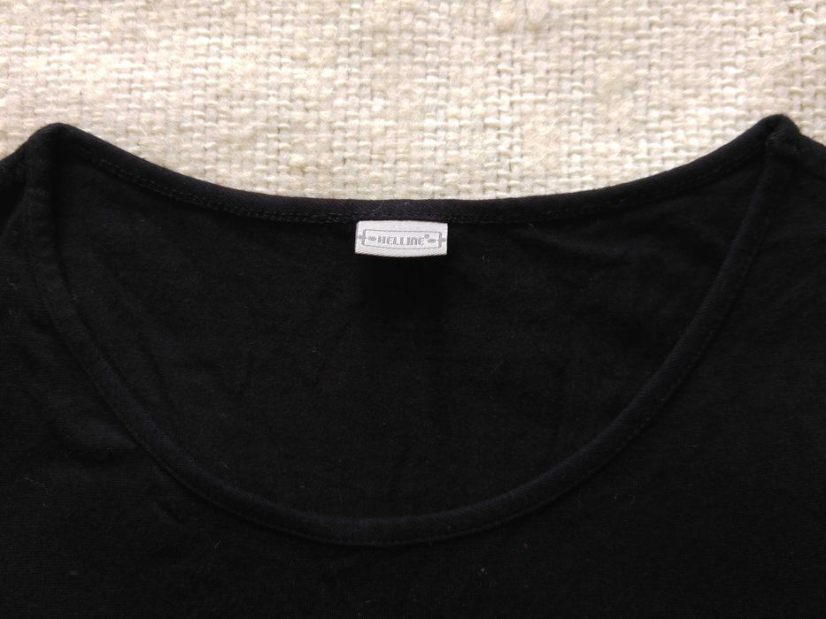 Bluzka damska czarna z aplikacją