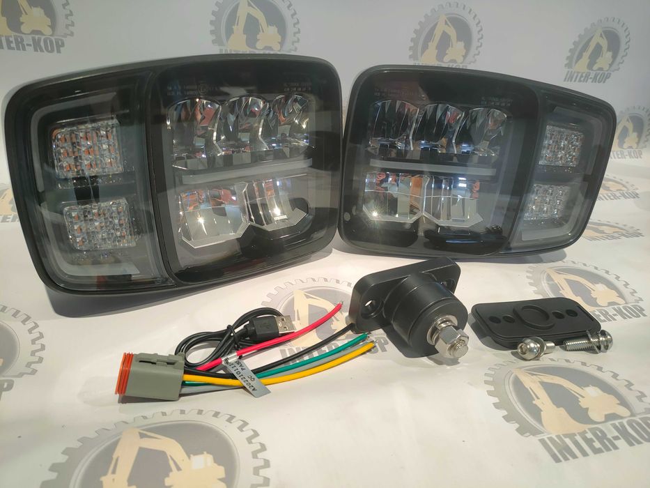 Lampa do jazdy dziennej lewa LED-CAT koparki ładowarki,Ład teleskopowe