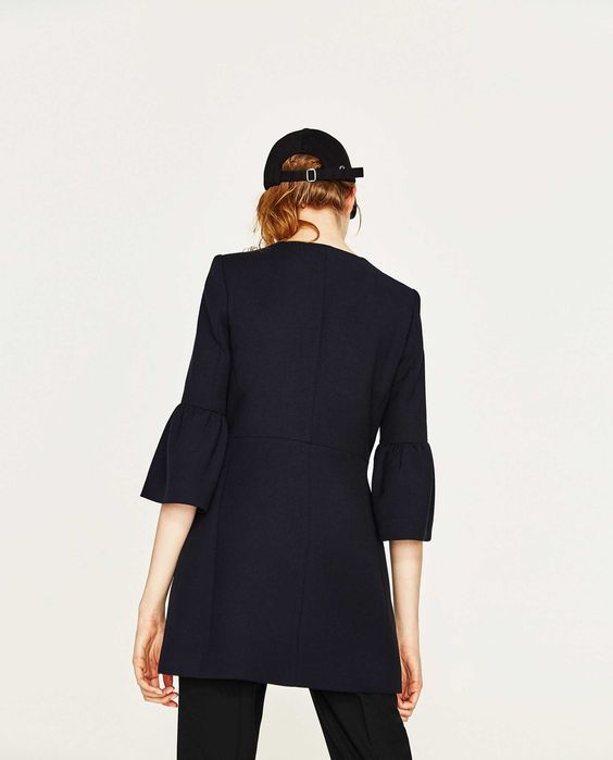 Zara płaszcz Studio Trend Hit perełki