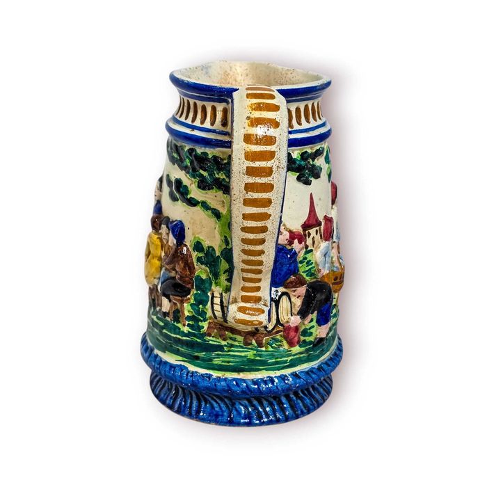 Jarro Cerâmica Aveiro 1939 – Cena Popular com Mascarão
