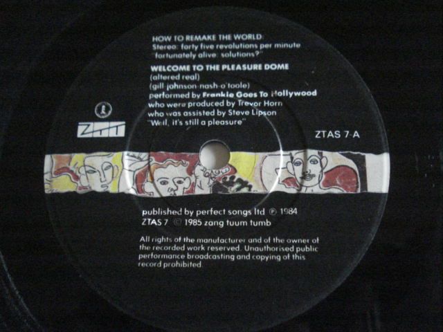 Frankie goes to Hollywood Welcome to the pleasure dome 1984