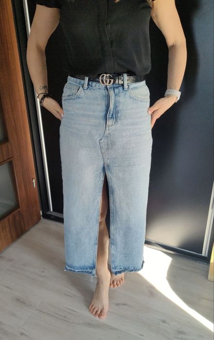 Spódnica jeansowa maxi