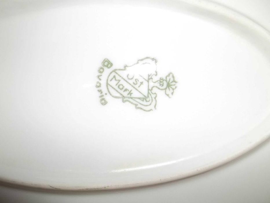 Półmisek porcelanowy sygnowany Bawaria 35cmx25cm.Patera