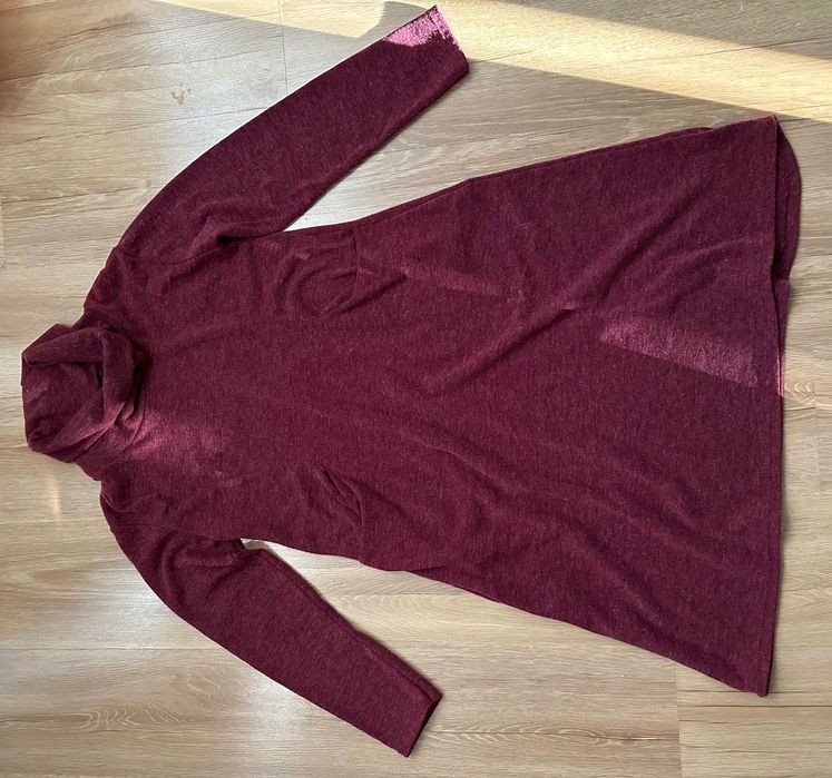 Ciepła luźna sukienka Viskoza Vintage M/L/XL