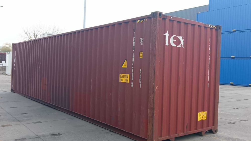 Kontener Morski 40HC Transport Rozładunek Szczelny