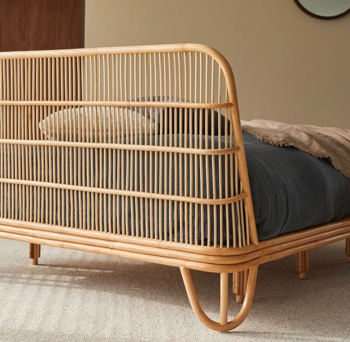 Cama 160x200 NOVA vintage/rattan
