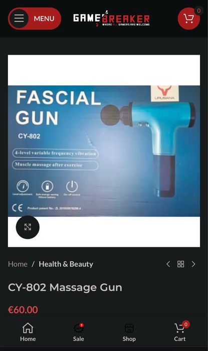 Pistola Massagem