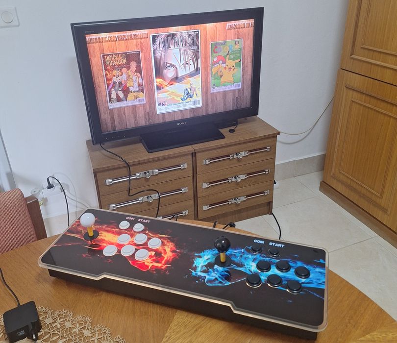 Consola Arcade Pandora Box – Duplo Control Shore / Múltiplos Emuladores / Como Nova - PORTES INCLUÍDOS