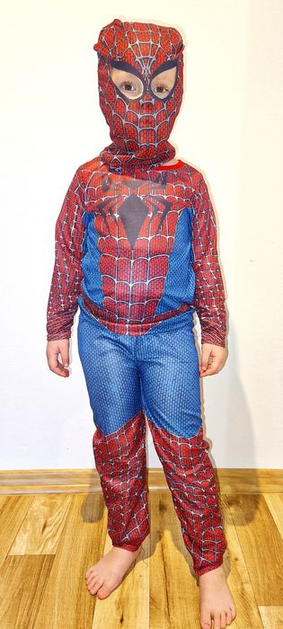 Nowy strój Spider Man przebranie S (110) dla dzieci