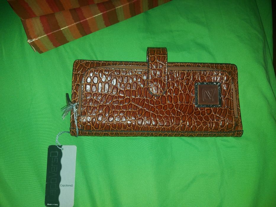 Шкіряна портмоне-візитниця