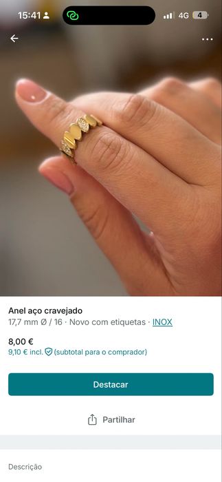 Joaos em aço inoxidavel