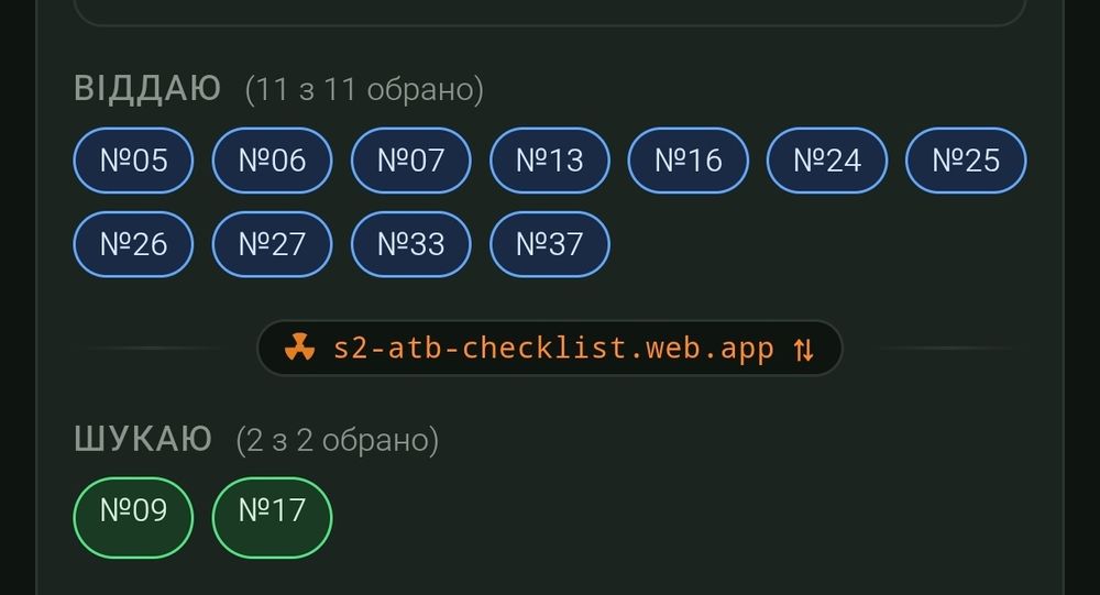 Обмін повторок карток Stalker 2
