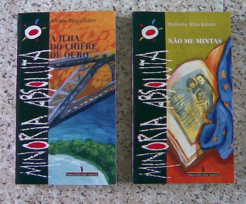 Livros da colecção juvenil Minoria Absoluta