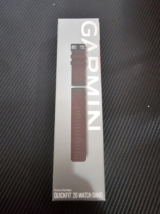 Pasek nylonowy Garmin 26mm Fenix, tactix, instinct fioletowo czerwony