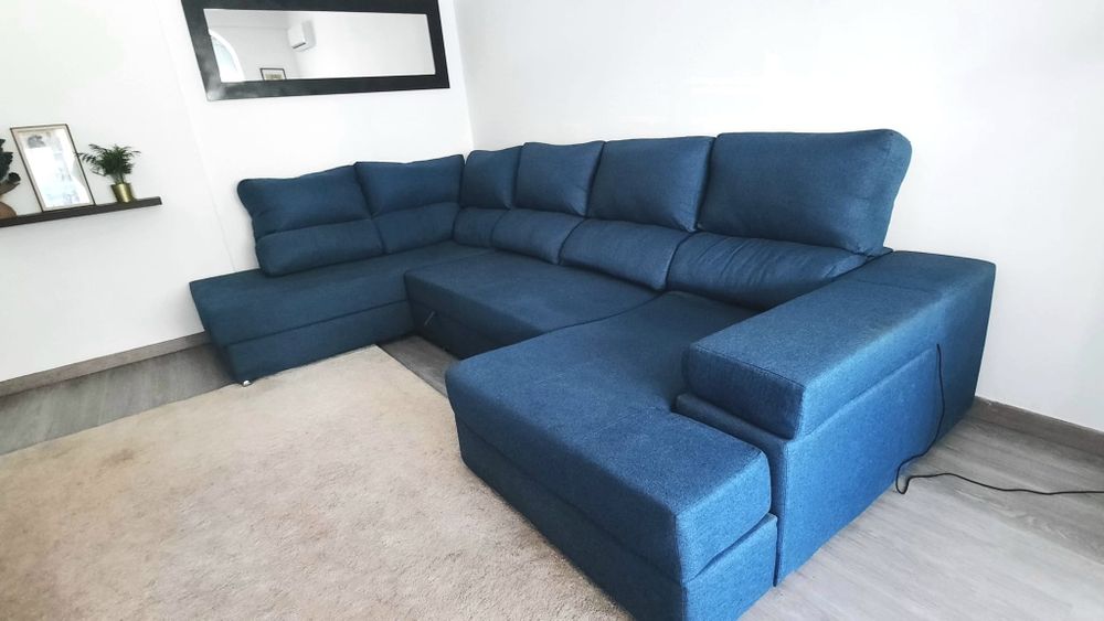 Sofá modular azul
