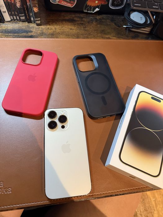 Iphone 14 pro 128gb zloty 100% kondycja rewelacyjny stan komplet