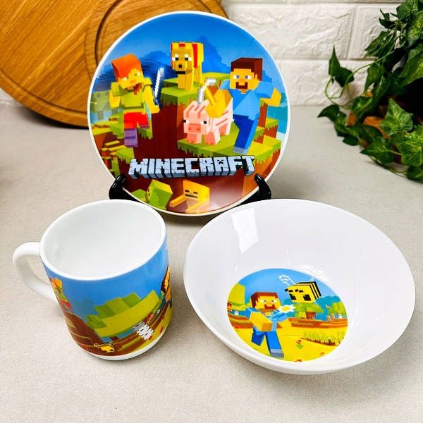 Подарунковий набір дитячого посуду Анна і Ельза, лол