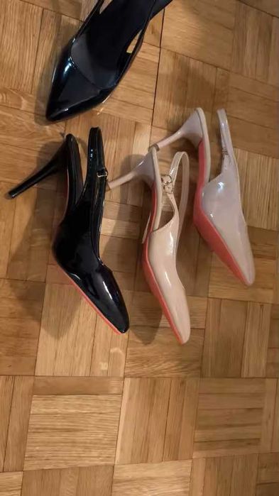 Szpilki w kolorze czarnym obcas 10 cm