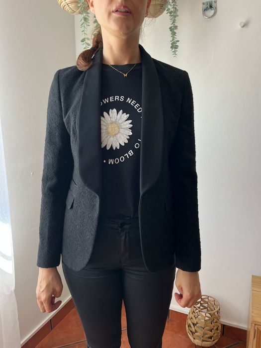Blazer preto com relevo Sacoor n⁰ M  senhora