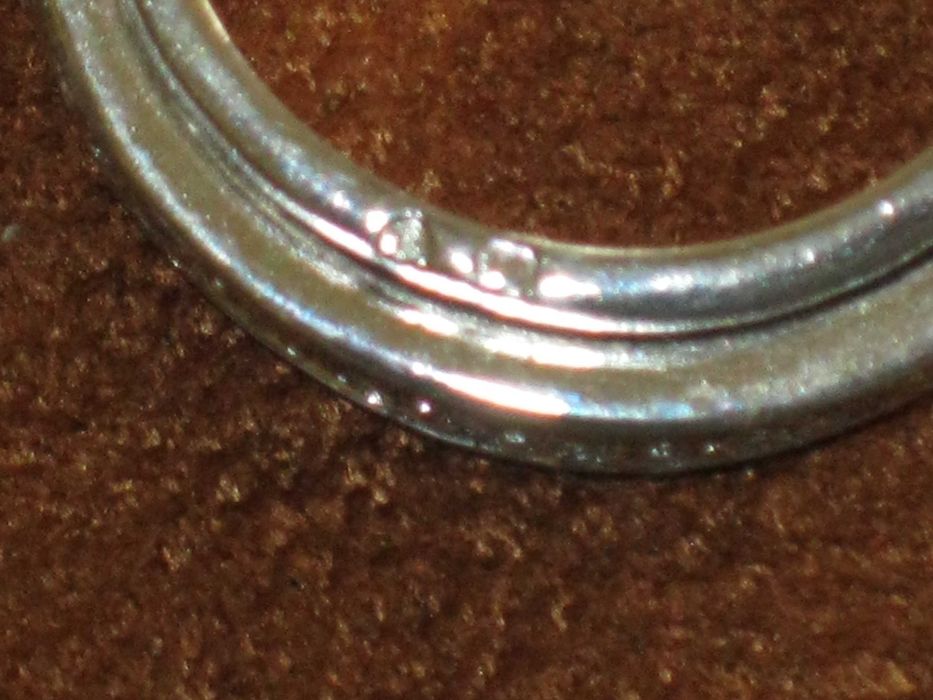 Aliança Prata Maciça de Lei 925`/.. C/Contraste