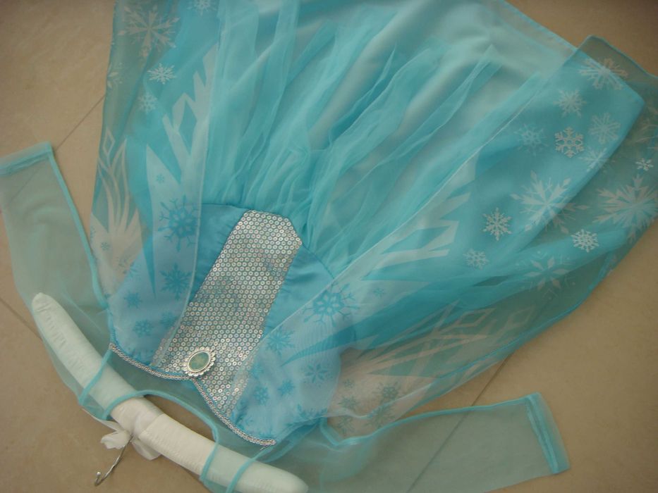 strój przebranie księżniczka elza kraina lodu frozen H&M 110 / 116