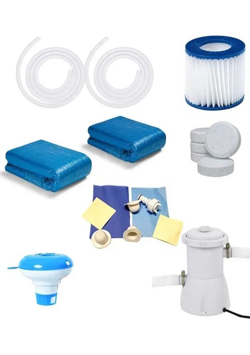 Каркасний басейн Avenli 450×122 см•Драбина/фільтр. Повний набір 18в1